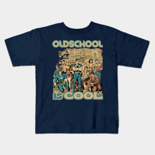Old School Is Cool Comics Style Kids T-Shirt
